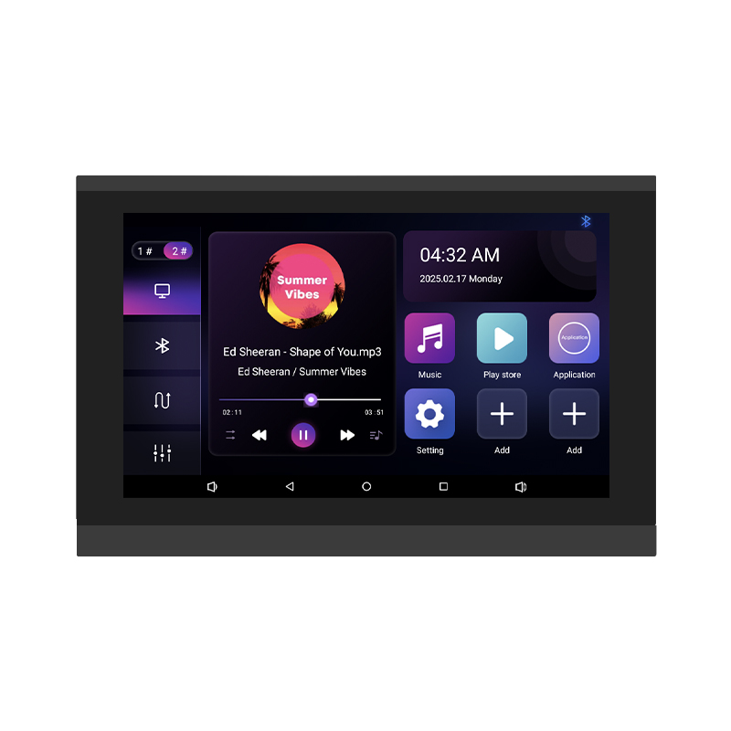 Audio Music Background - 7 Inch Touch Screen 2 Zone