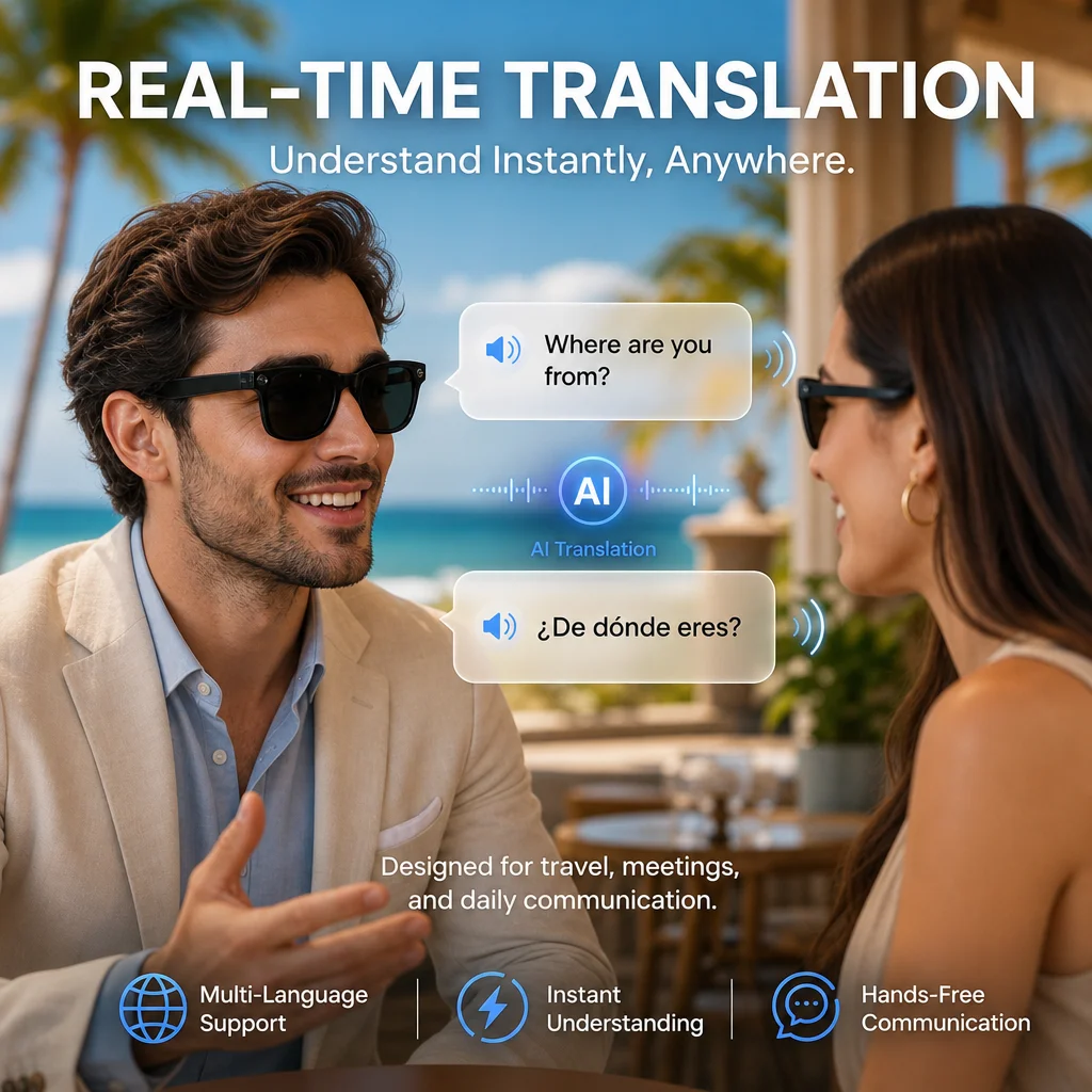 2026 New AI camera glasses 8MP - Audio Music Voice recension och pris