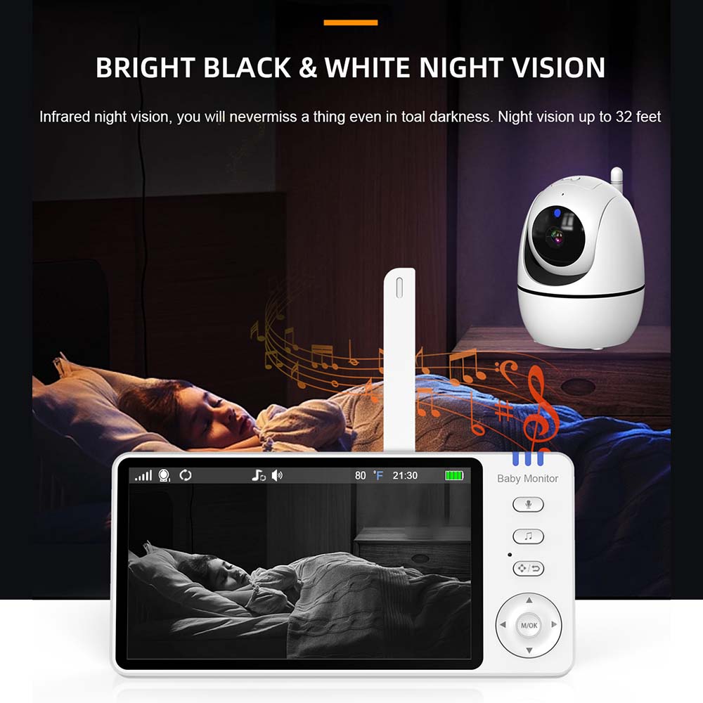 5 Inch Video Baby Monitor Indo - Audio Music Video recension och pris