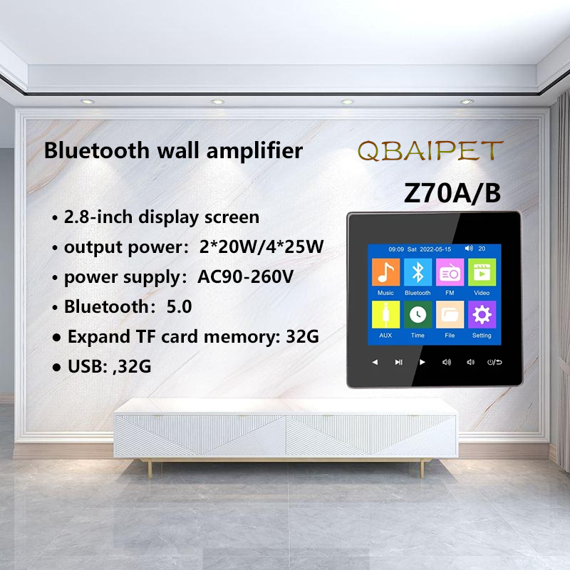 Home Bluetooth Wall Amplifier  - Audio Music Background recension och pris