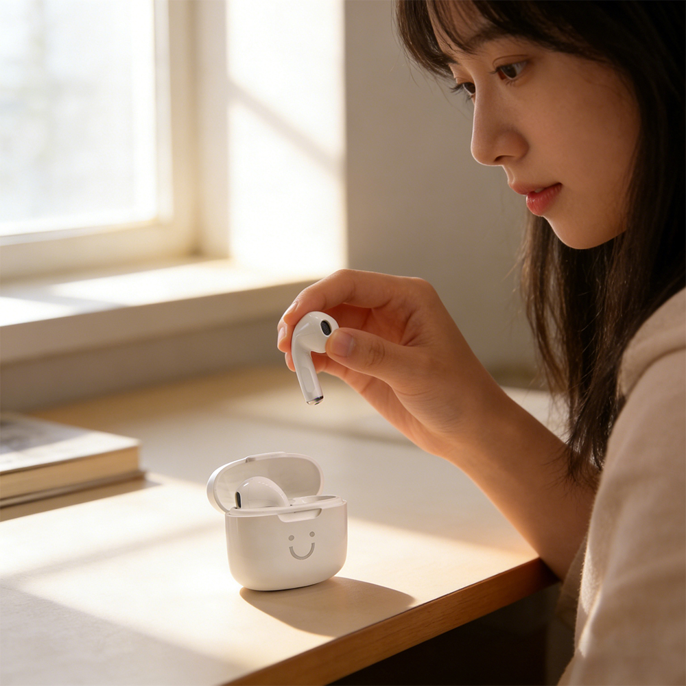 A2 Smiley Face Bluetooth Headp - Enhance Audio Music Quality recension och pris