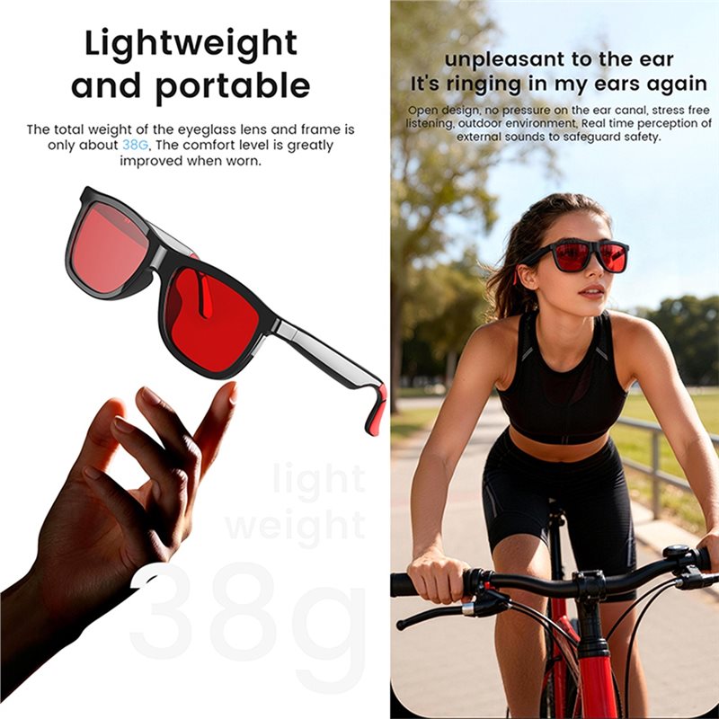 AI Smart Audio Glasses Touch T - Audio Music Bluetooth recension och pris