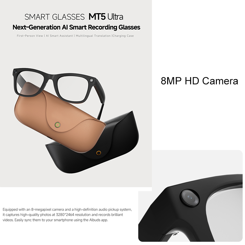 2026 AI smart Glasses HD 800W  - Audio Music Video recension och pris
