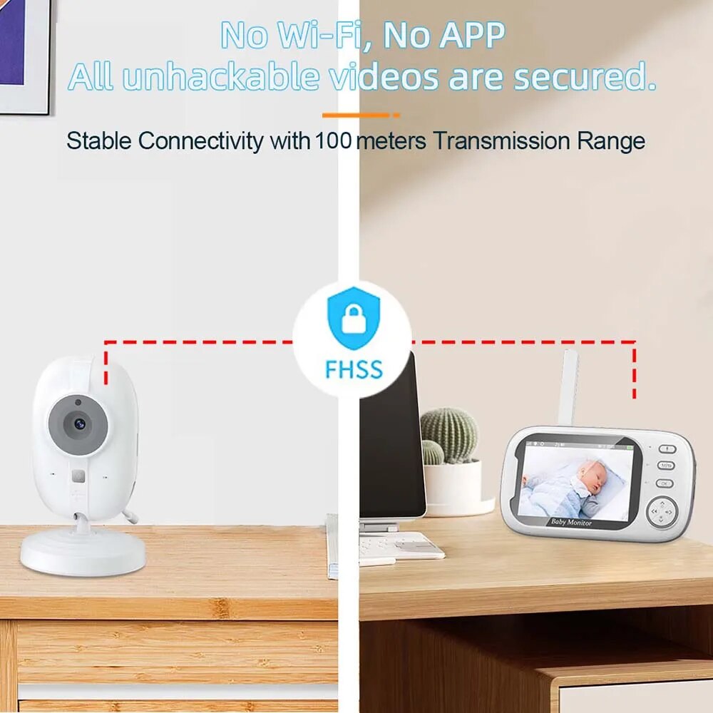 3.5'' Video Baby Monitor 2.4G  - Audio Music Video recension och pris