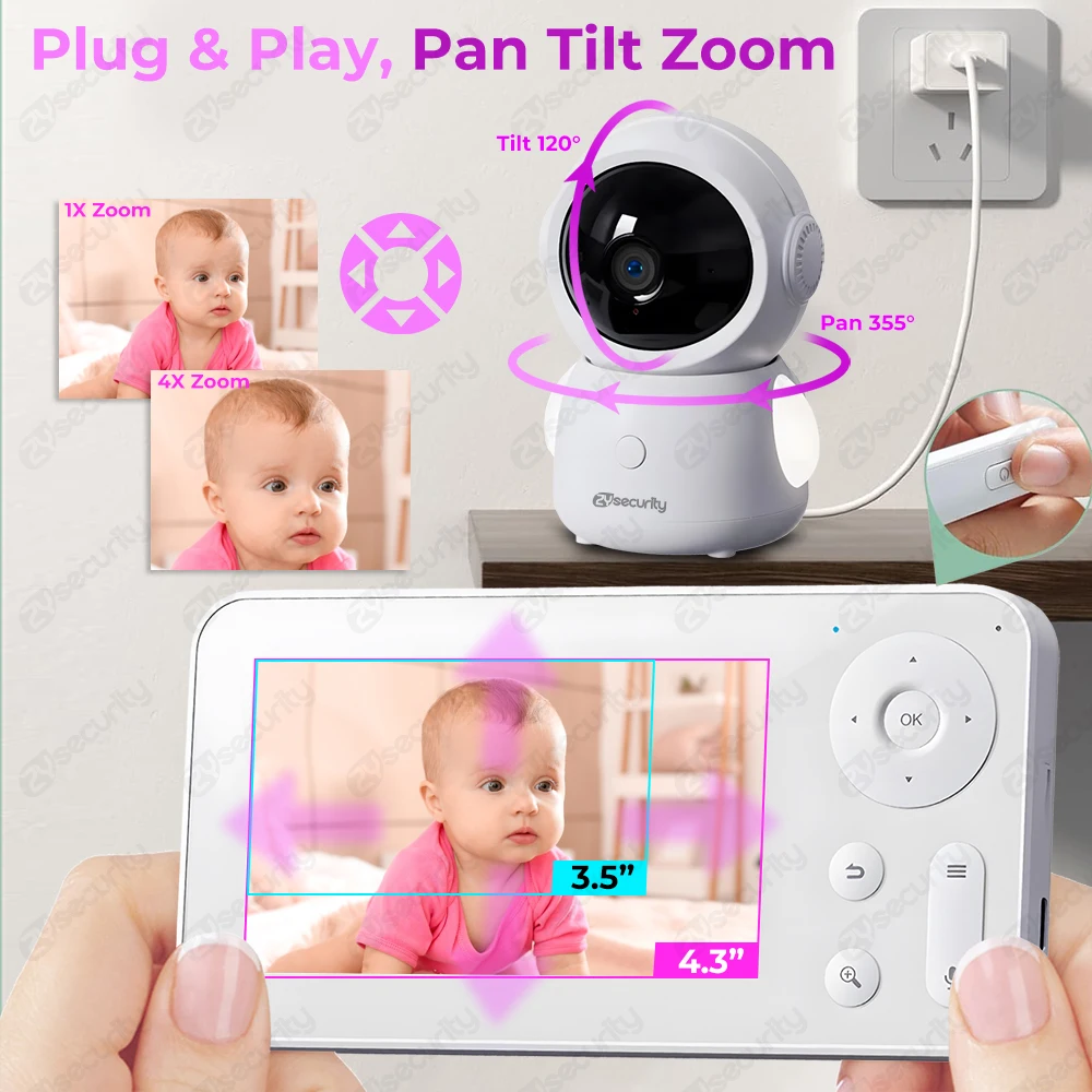 WiFi Baby Monitor with Two Cam - Audio Music Google recension och pris