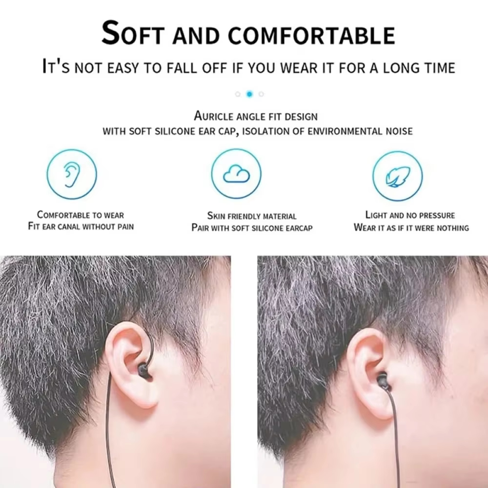 3.5mm Short Wired Headphones S - Audio Music Bluetooth recension och pris