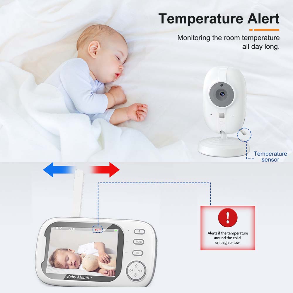 3.5'' Video Baby Monitor 2.4G  - Audio Music Video recension och pris