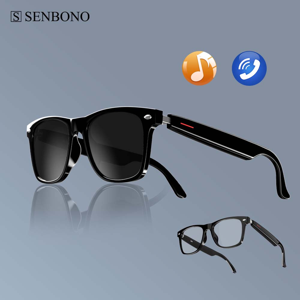 SENBONO E13 Smart Glasses:Blue - Audio Music Voice recension och pris